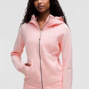 Lululemon Pink Milkshake Scuba Full-Zip